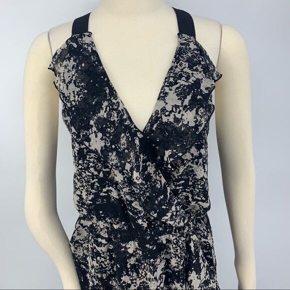 Fred David Black & Cream Sleeveless Date Night Cocktail Party Dress [Med] New - Picture 3 of 10